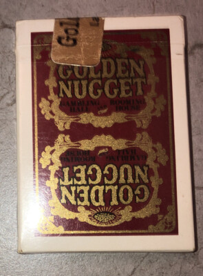 Golden Nugget Las Vegas Casino Red Playing Cards~ Gold Seal Cut