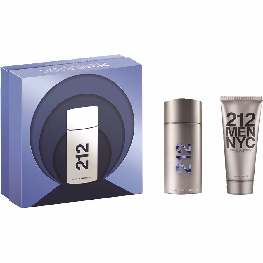 212 Men NYC by Carolina Herrera 2pc Gift Set 3.4oz EDT + 3.4oz