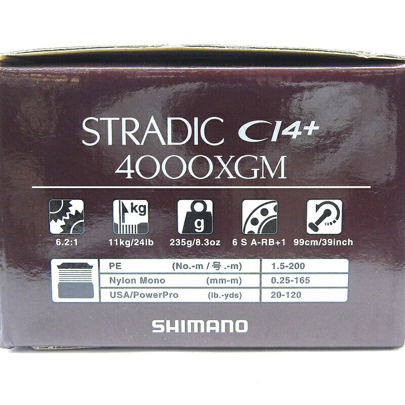 SHIMANO 16 Stradic CI4+ 4000XGM Spinning Fishing Reel Japan import