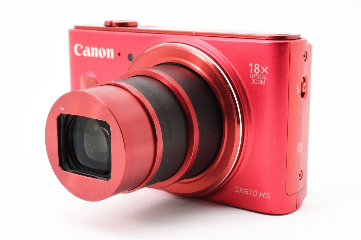 Canon PowerShot SX610 HS SX610HS W. 18x Zoom Lens Wine Red Made In