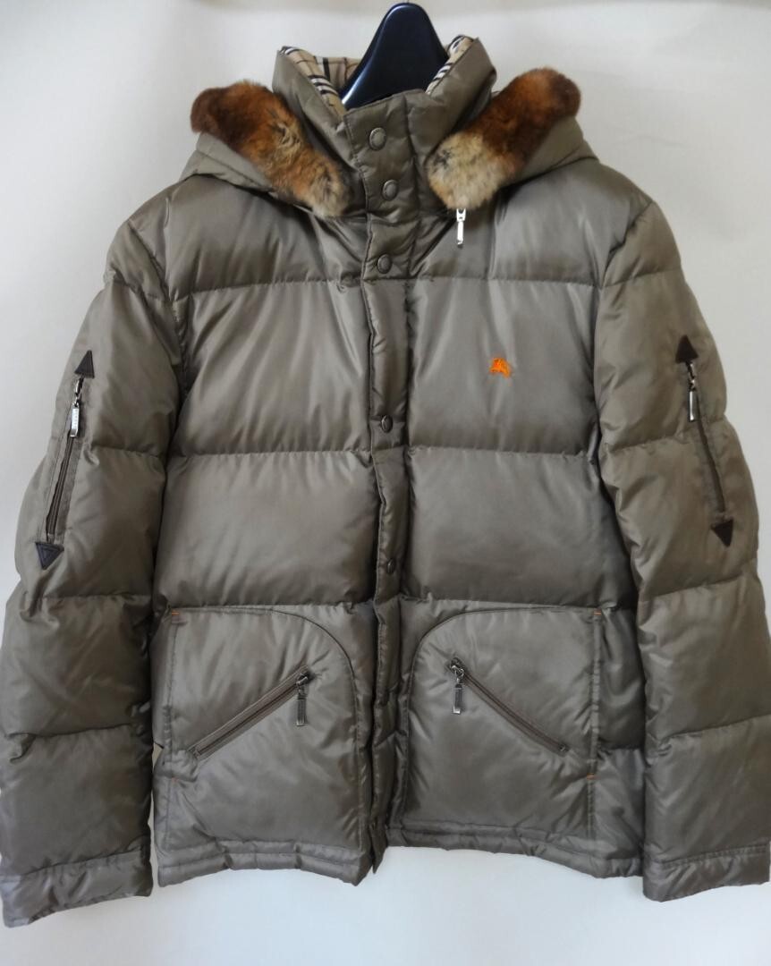 Burberry Black Label zip up Down Jacket Size M brown beige fashion
