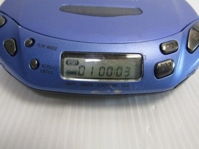 Vintage Sony D-E404 Walkman Portable CD Player Blue Tested Working