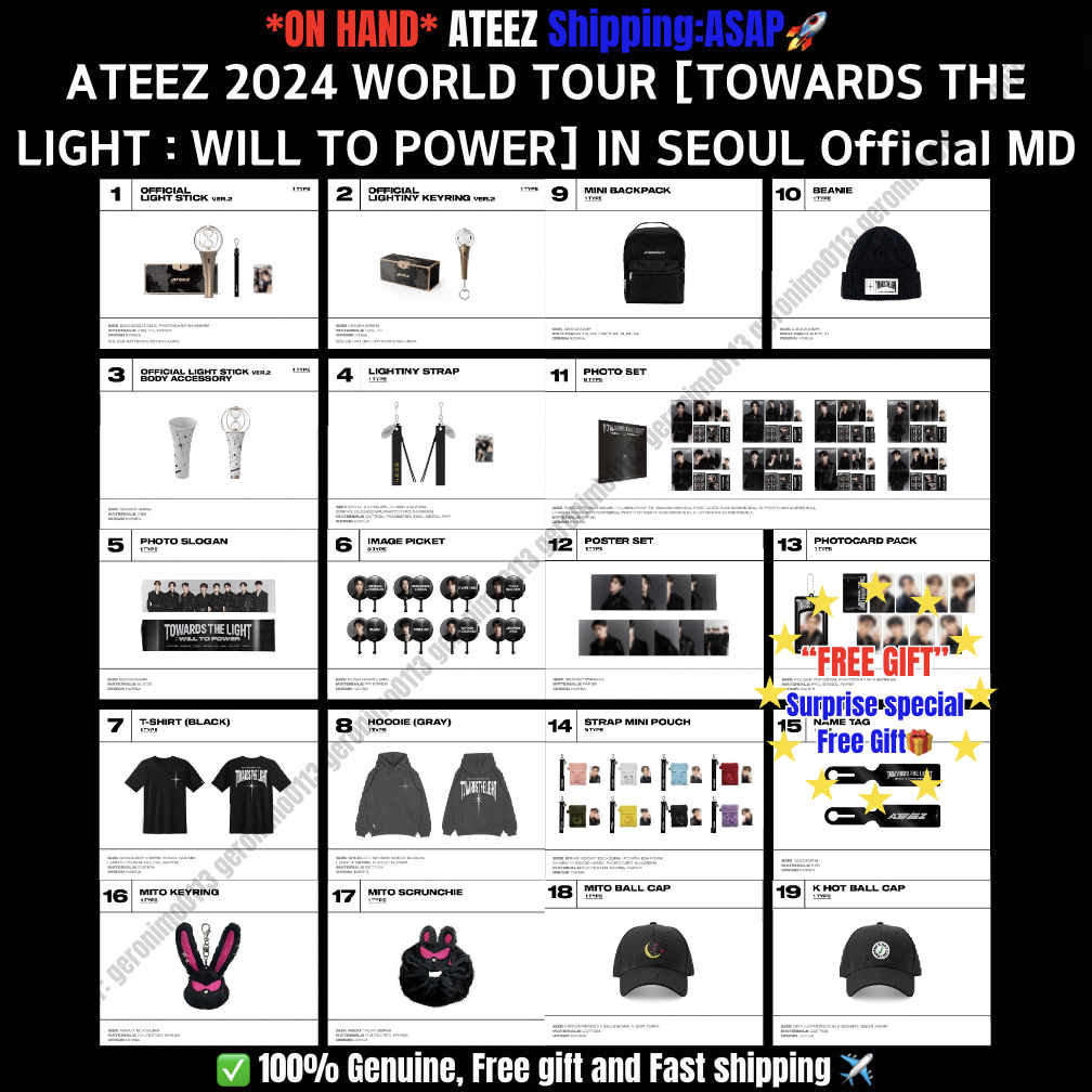 FINAL STOCK]ATEEZ 2024 WORLD TOUR [TOWARDS THE LIGHT:WILL TO POWER
