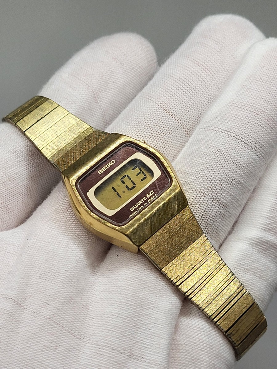 RARE WORKS] 1970's SEIKO Lcd Digital Women's Quartz LC Watch L012