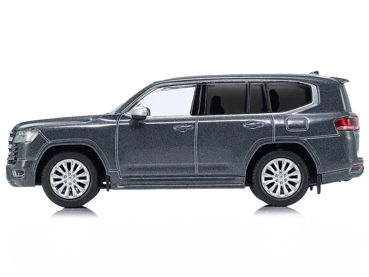 Kyosho Toyota Land Cruiser ZX RHD Gray W/Mini Book 1/64 Diecast