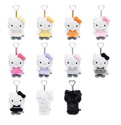 HELLO KITTY x JISOO Random Plush Keychain Blind Box Korea 100