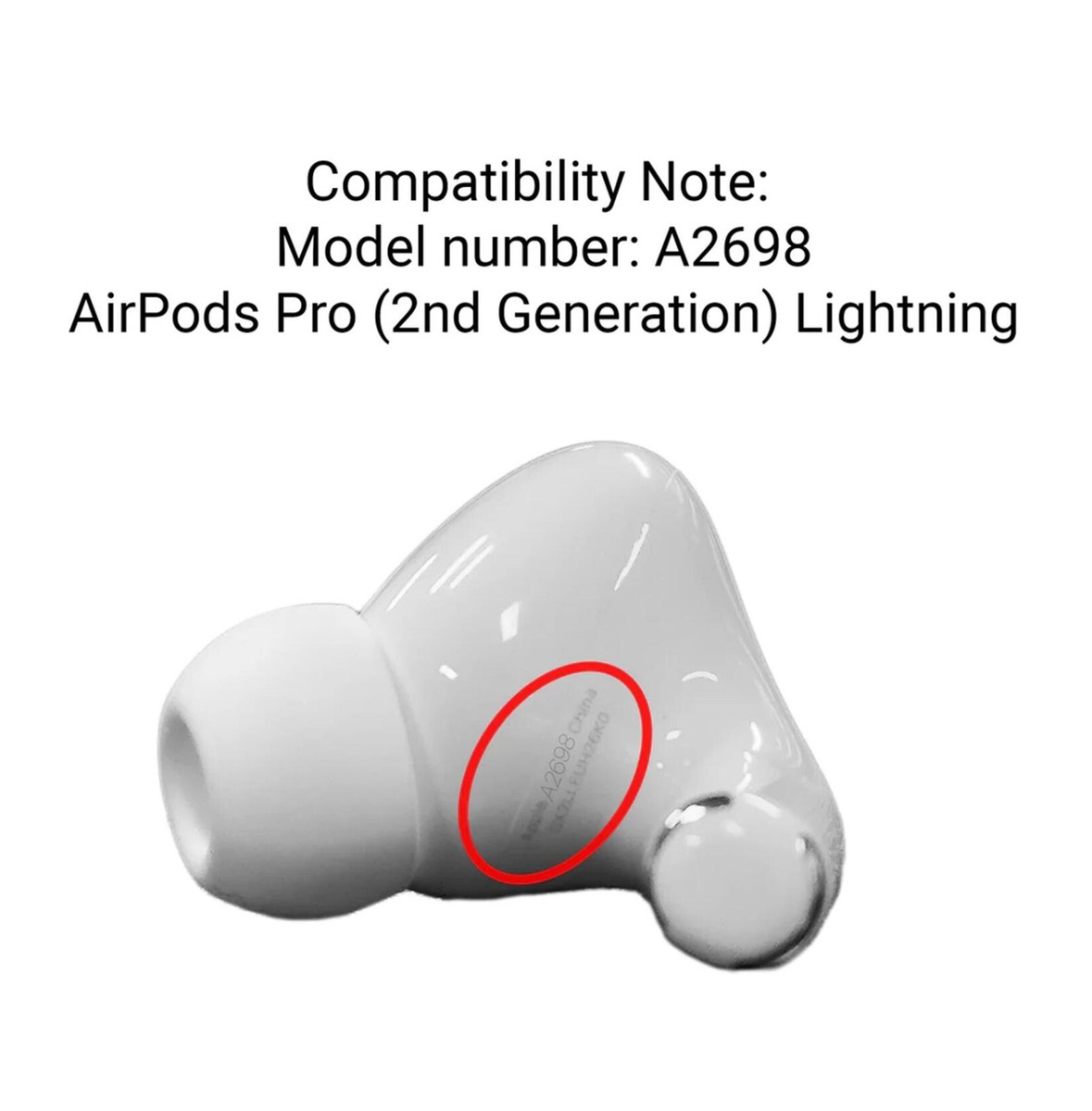 For Apple AirPods Pro 2nd Gen LIGHTNING Right Airpods A2698