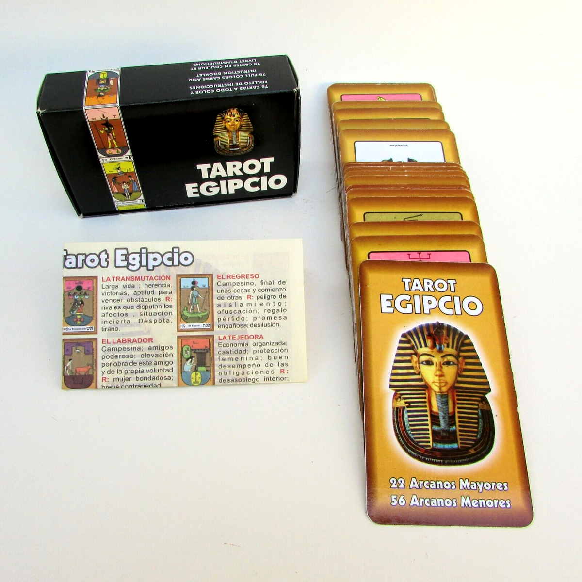 Tarot Egipcio 22 Arcanos Mayores Y 56 Arcanos Menores Incluye