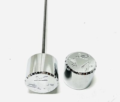 KAWASAKI CHROME DIAMOND CUT ZX ENGRAVED FRONT AXLE CAPS KAWASAKI