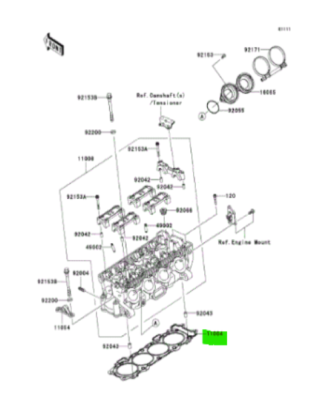 Kawasaki 2008-2010 Ninja ZX-10R Head Gasket 11004-0081 | eBay