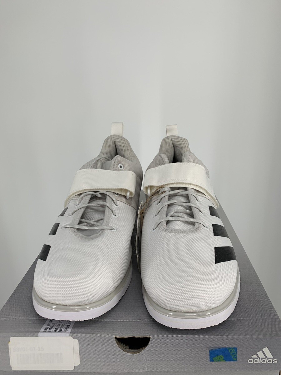 Adidas Powerlift 4 White Black GZ5871, Size 15 NEW WITH BOX | eBay