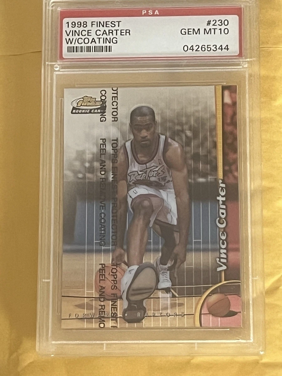 Vince Carter Basketball Grade 10 Rookie Sports Trading Cards