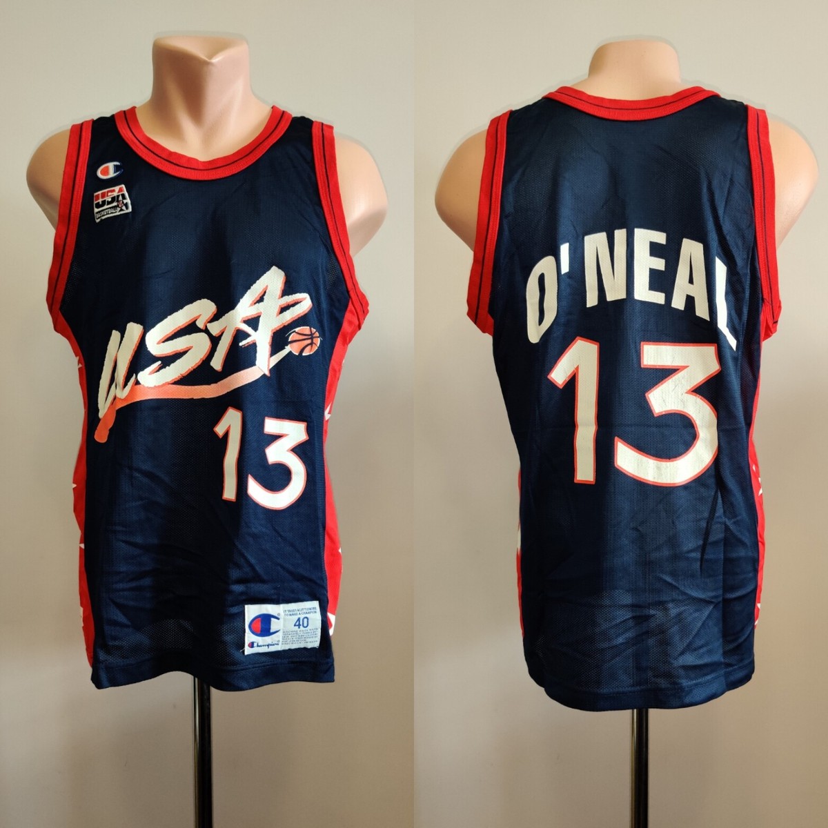 SHAQUILLE O'NEAL #13 Dream TEAM USA size 40 basketball Jersey