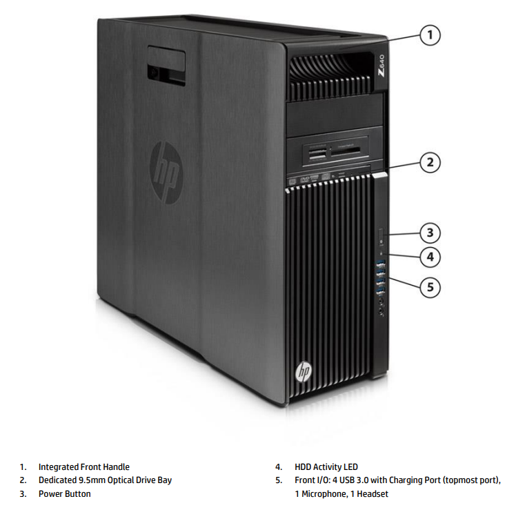 HP Workstation Z640 2x 18-Core Xeon E5-2699 V3 64GB 1TB SSD P400