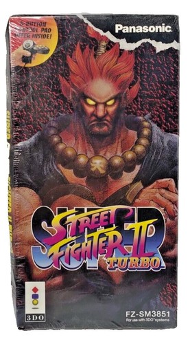 Super Street Fighter II Turbo Longbox 3DO - Sealed- Damaged Box