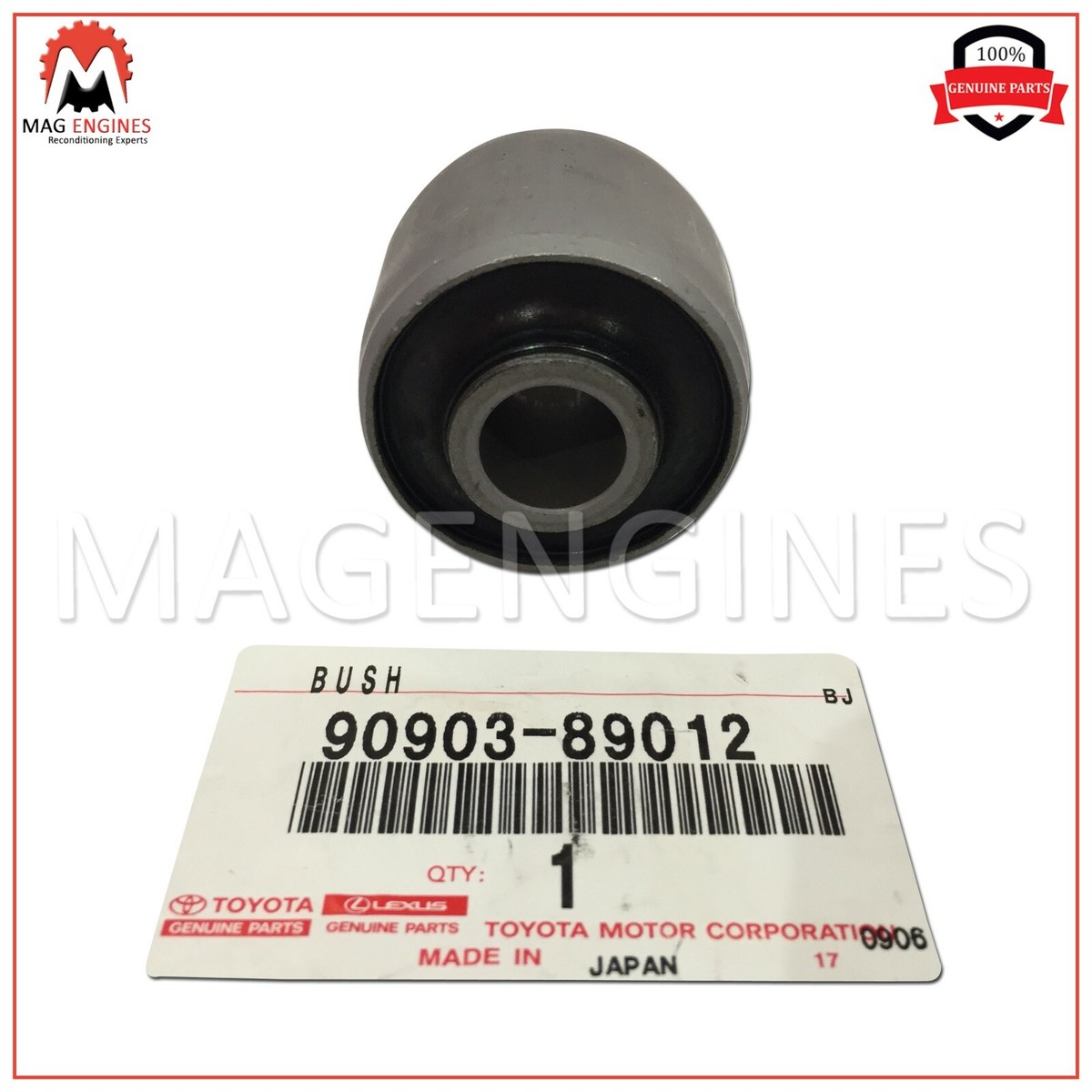 90903-89012 GENUINE OEM BUSH(FOR FRONT SHOCK ABSORBER), RH/LH