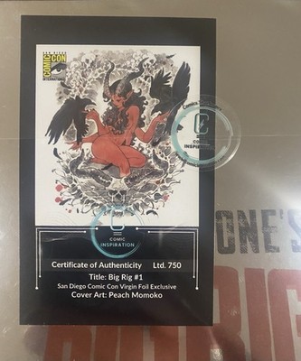 Post Malone BIG RIG #1 2025 SDCC Peach Momoko Foil Variant LIMITED