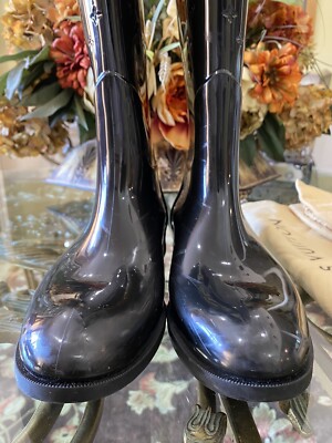 100% AUTHENTIC Louis Vuitton LV Monogram Rubber Rain Boots Shoes