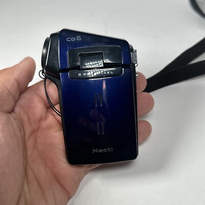 SANYO CG6 Xacti Digital Movie Camera VPC CG6 Blue W/ Case | eBay