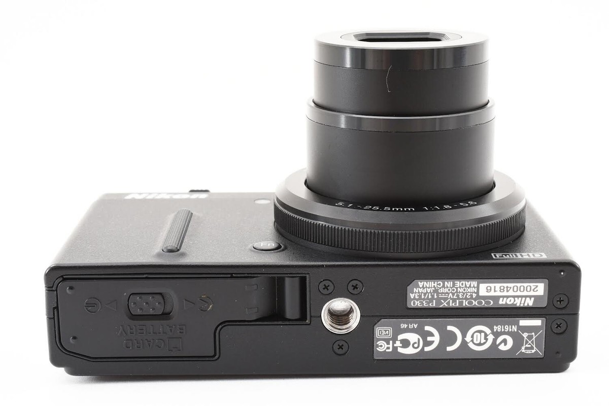 USED Nikon COOLPIX P330 12.2MP 5x Zoom Lens Digital Camera Black