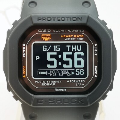 CASIO G-SHOCK DW-H5600-1JR Black G-SQUAD Sport Digital Men's Watch