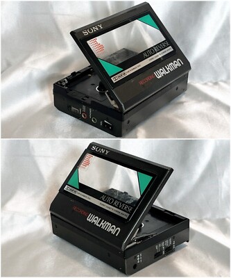 SONY WM-R15 1984 Recording Walkman Black Power on For Parts or