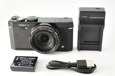 PENTAX MX-1 12.0MP Digital Camera Black Tested Working From Japan