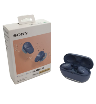 SONY WF-SP800N Blue Wireless Noise Cancelling Earphones Bluetooth
