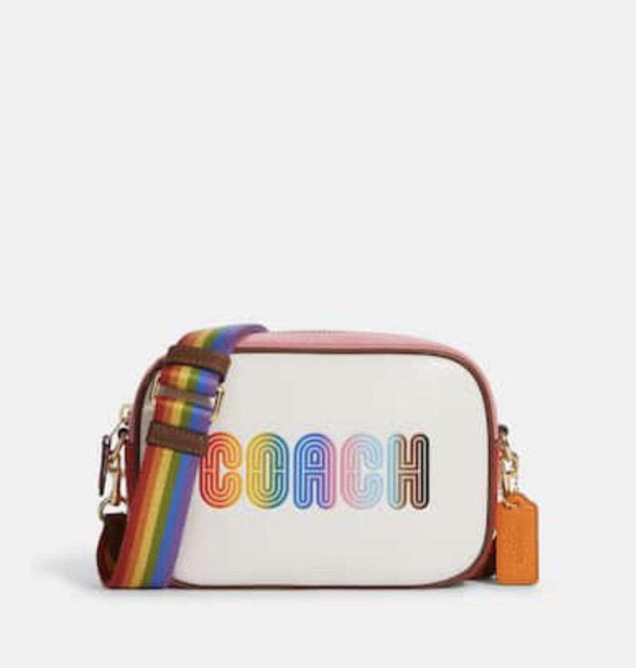 COACH Mini Camera Bag Rainbow Signature Canvas Ltd. Edition