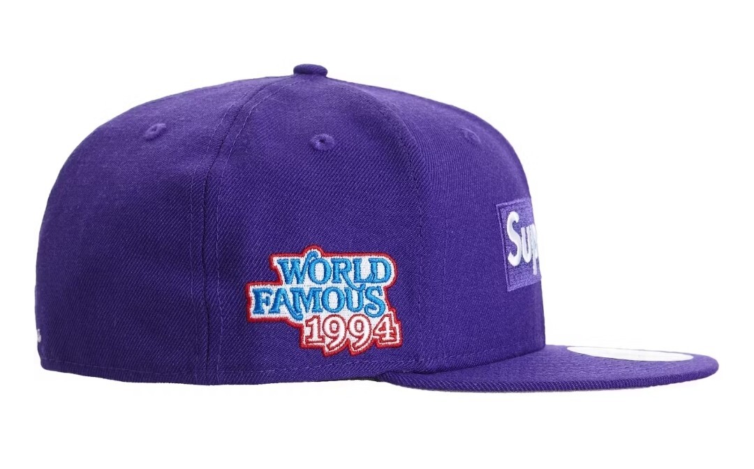 Supreme World Famous Box Logo New Era Fitted Cap FW20Size 7 1/2