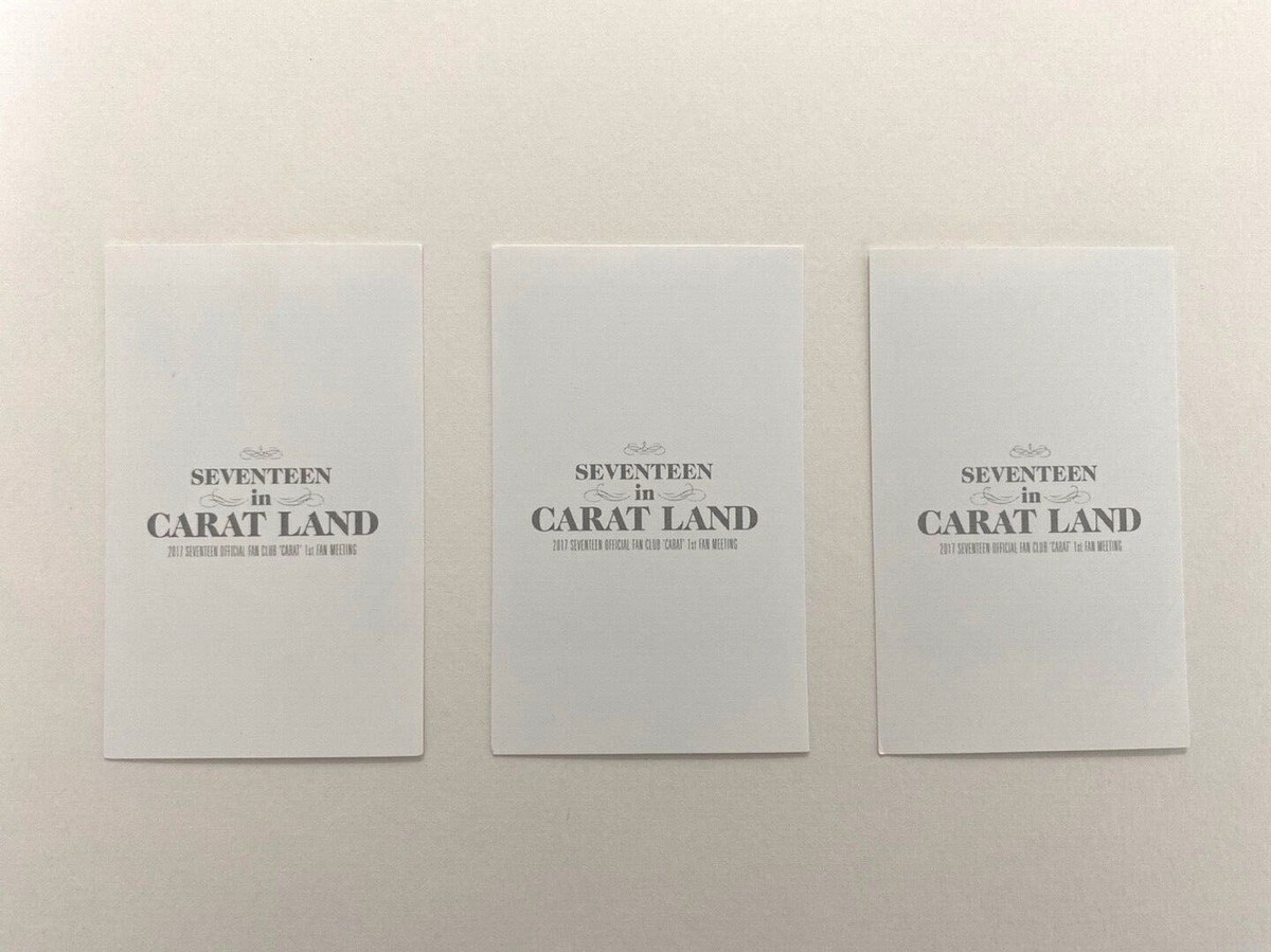 2017 Seventeen in CARAT LAND Official Fan Club Carat 1st Fan