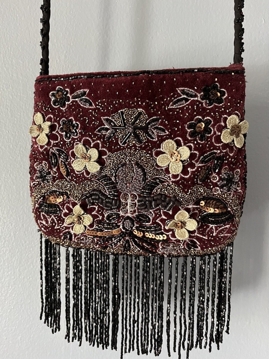 ZARA Bag Boho Bohemian Fringes Crossbody Shoulder Embroidered