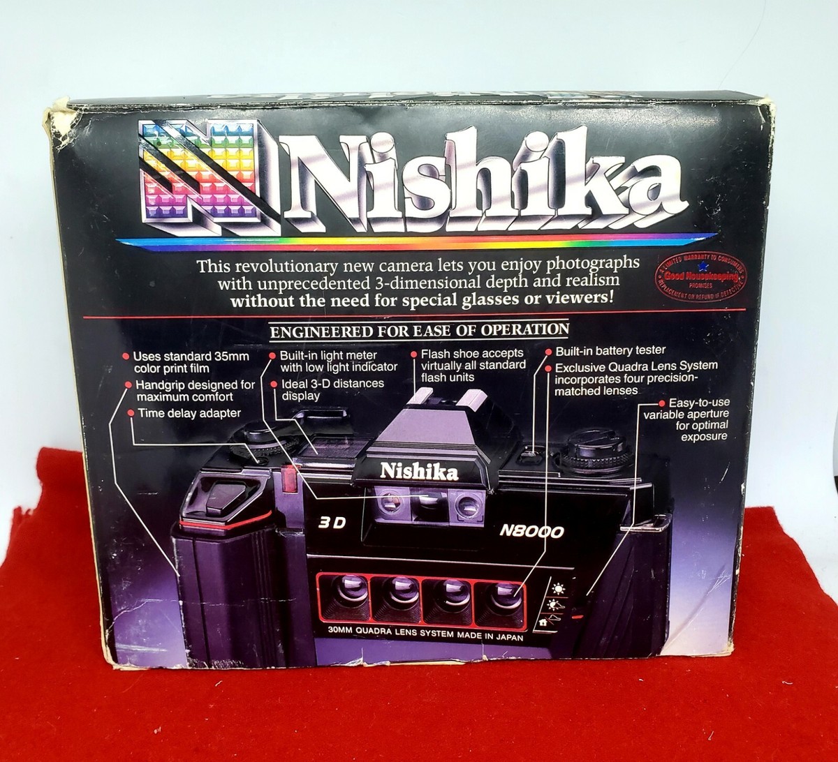 Brand New Nishika N8000 35 mm Quadrascopic Stereo 3D Lenticular