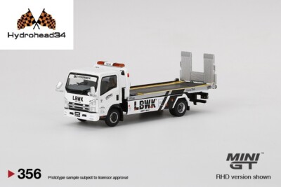 Mini GT Isuzu N-Series Vehicle Transporter LBWK White 1:64 Scale