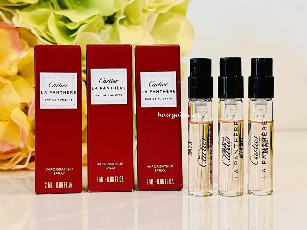 3 Cartier La Panthere EDT Perfume Sample Spray 2 ml each NEW