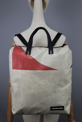 FREITAG F201 PETE Authentic CLASSIC White/Red PVC BACKPACK Size