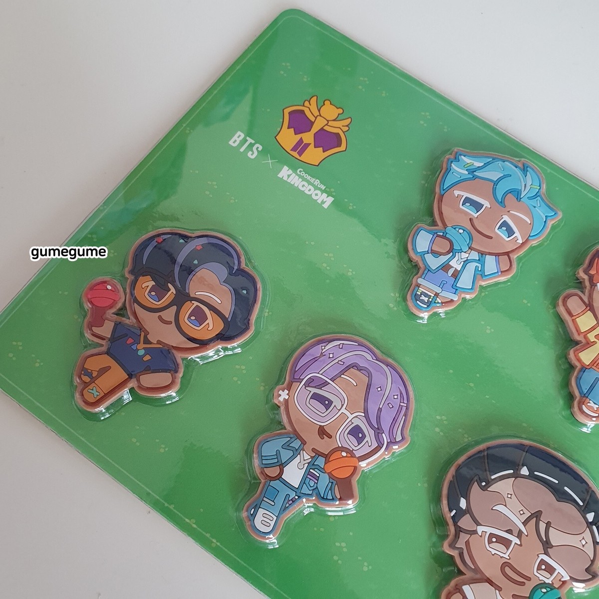BTS X Cookie Run Kingdom Magnet Set RM Jin SUGA Jhope Jimin V
