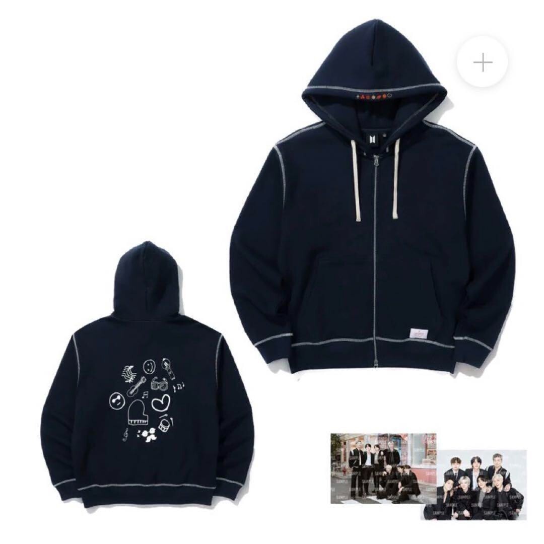 BTS PERMISSION TO DANCE ON STAGE PTD Seoul ZIP-UP HOODIE XL-size