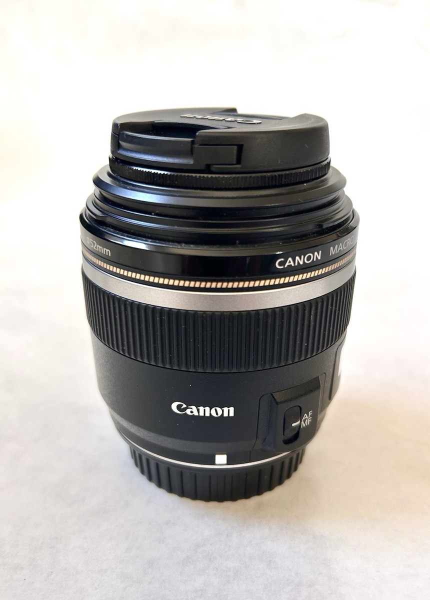 Canon EFS 60mm Lens f/2.8 Macro USM Ultrasonic with Box Manual