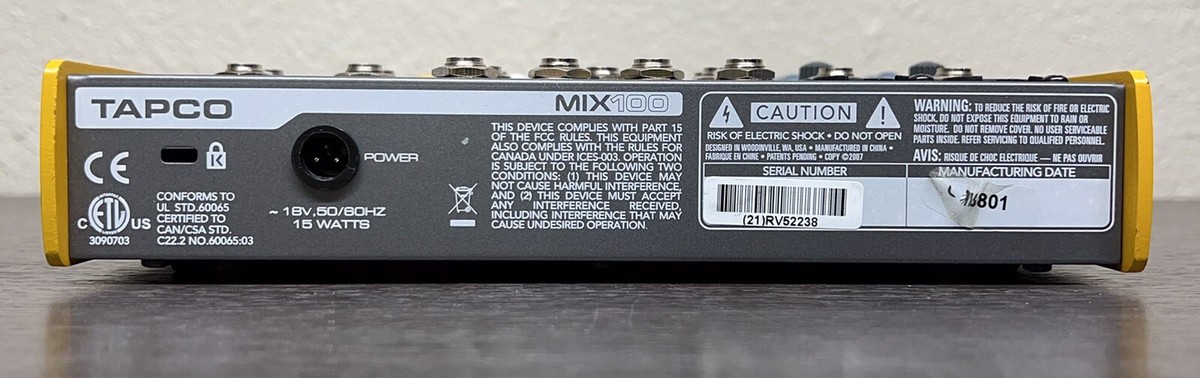 Tapco Mix-100 Ultra Compact 10 Channel Analog Mixer #TL-323 | eBay