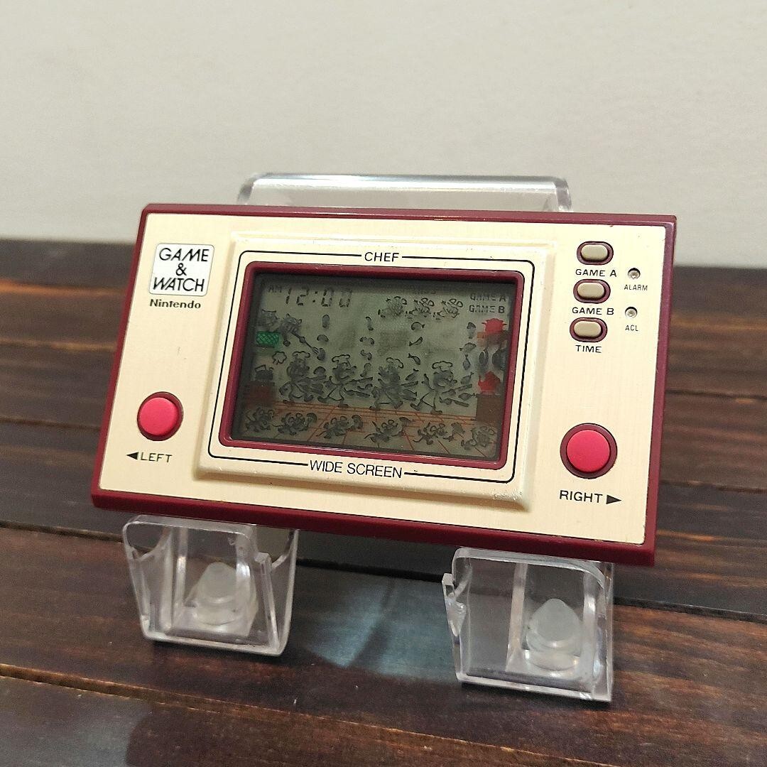 NINTENDO GAME AND & WATCH Chef Wide Screen 1981 Direct - From