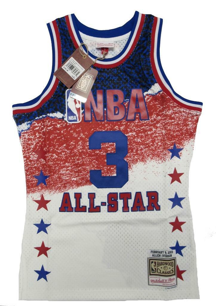 2003 All-Star Allen Iverson #3 76ers Mens Mitchell & Ness Swingman