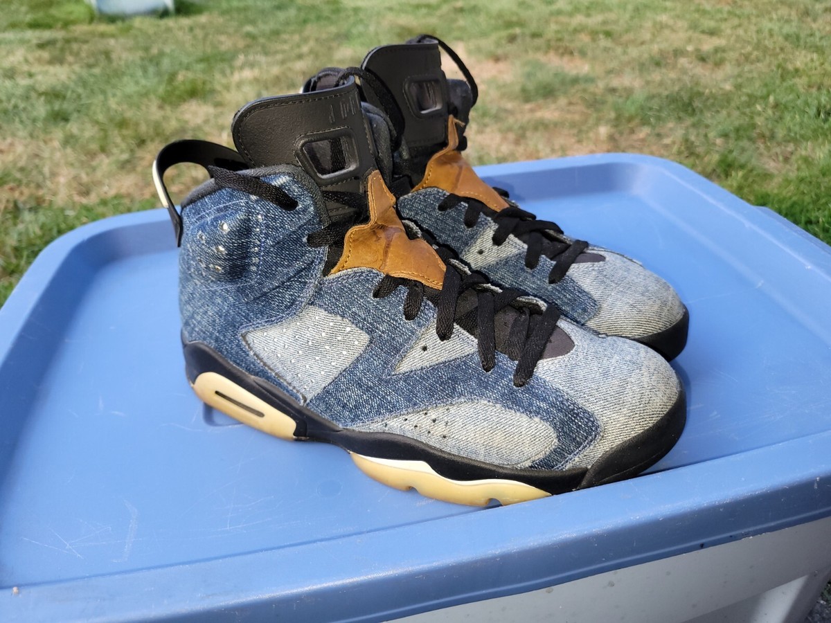 Size 9 - Air Jordan 6 Retro Washed Denim 193654685324| eBay