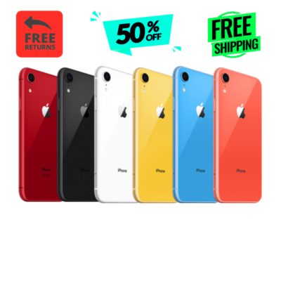 Apple iPhone XR -Red Blue Yellow- Unlocked ATT Verizon |64GB| Used