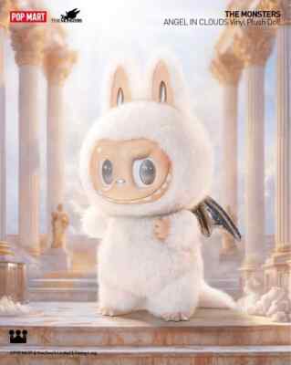 POP MART THE MONSTERS Angel in Clouds Labubu Vinyl Plush White