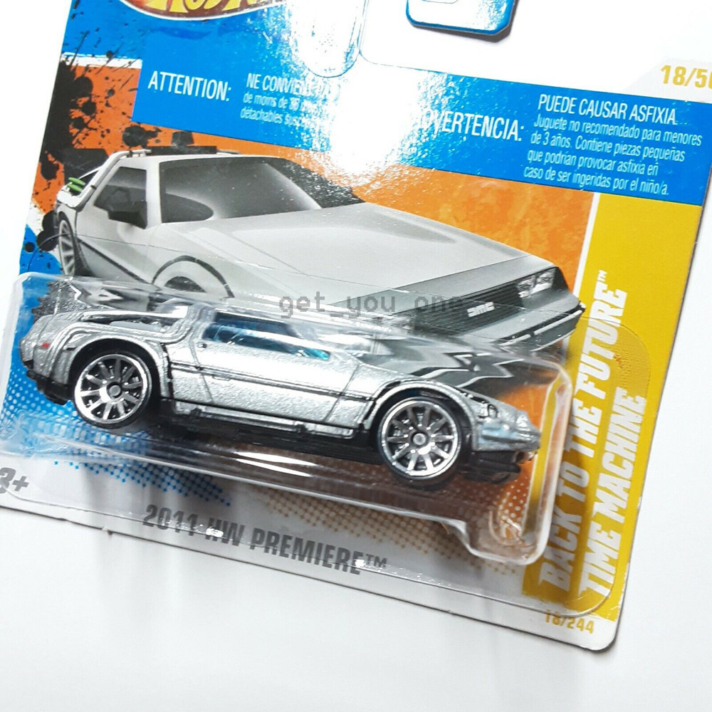 Hot Wheels BACK TO THE FUTURE TIME MACHINE 2011 HW Premiere SHORT