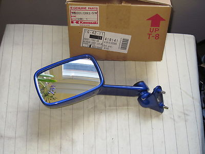 Kawasaki ZX500 ZZ-R C2 ZX600 D2 D2A 1991 MS Blue Mirror LH 56001
