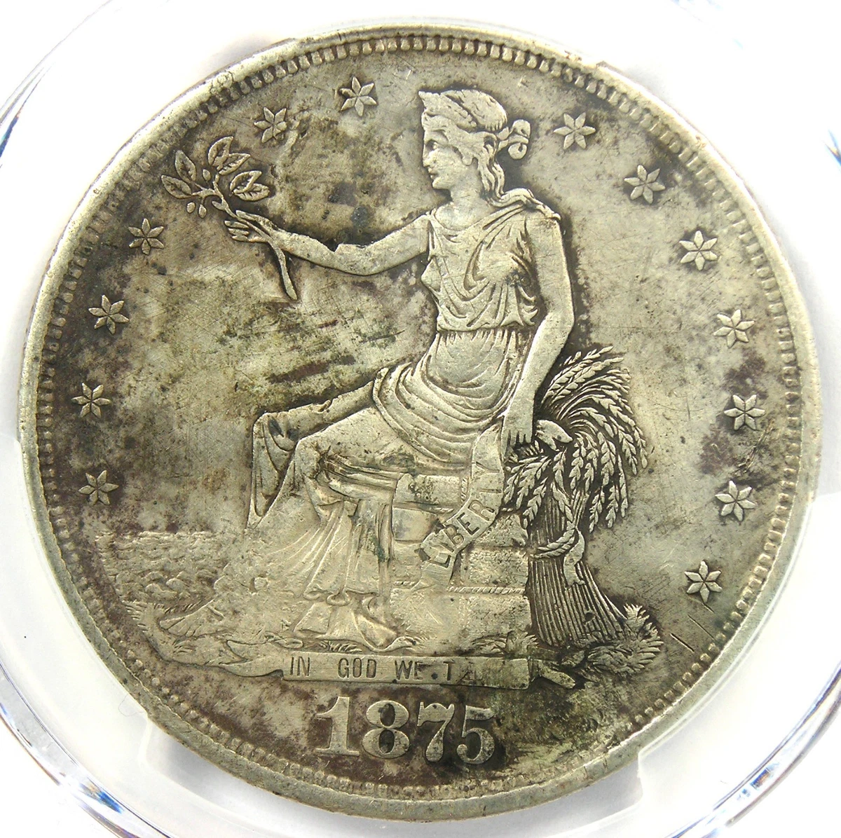 Carson City Silver 1875 Year US Trade Dollars (1873-1885) for sale