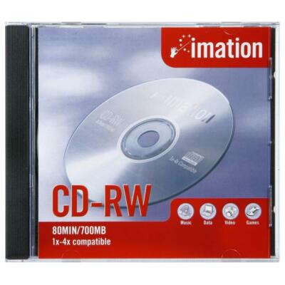 NEW Imation CD-RW 1x-4x Compatible Disc 80 Min/700 MB w/ Jewel