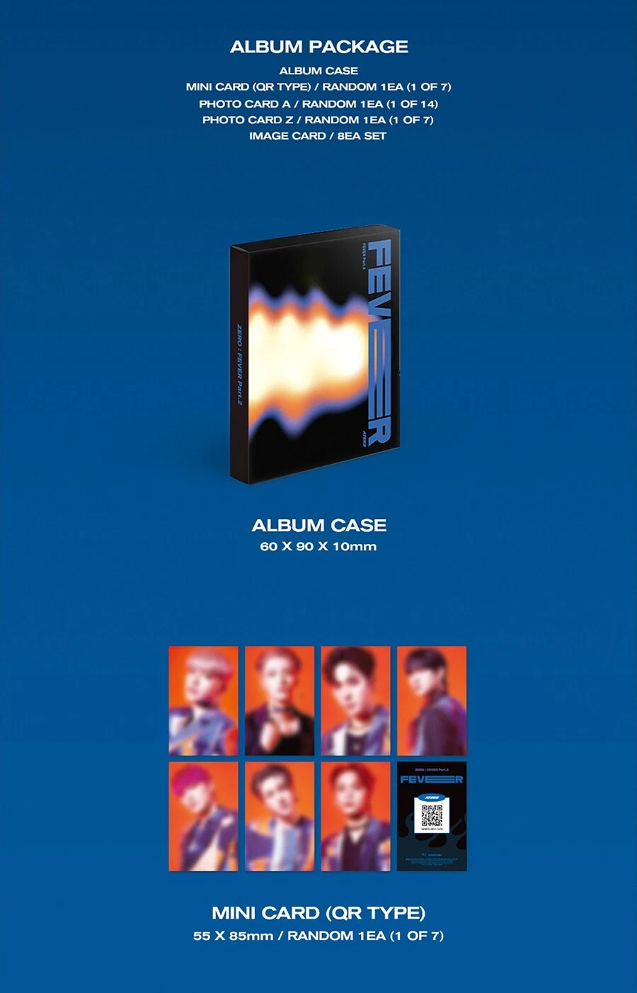 ATEEZ [ZERO : FEVER PART.2] Album PLATFORM Ver/QR+2 Photo Card+8